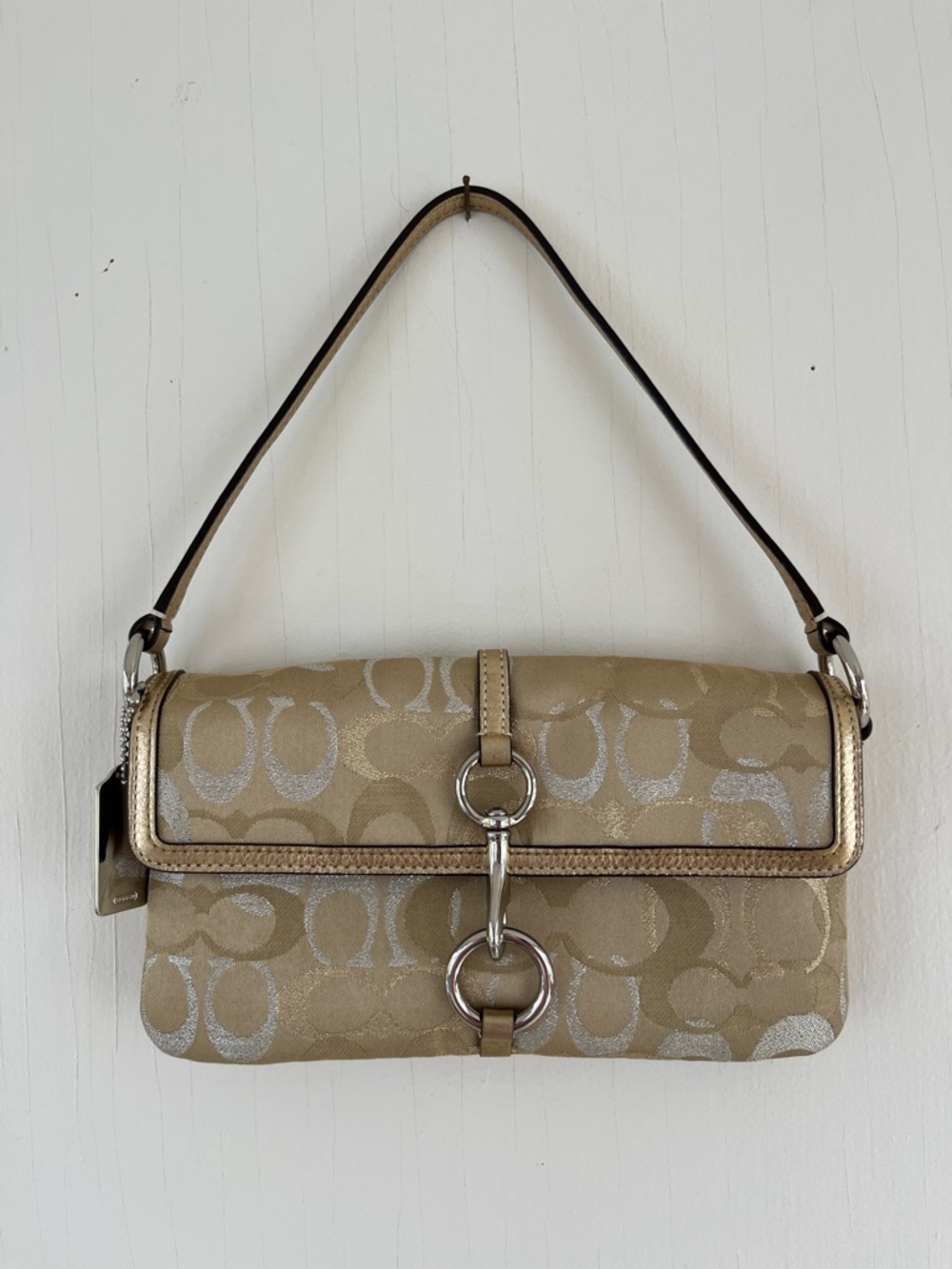 Vintage Coach Hamptons Optic Clip Shoulder Bag